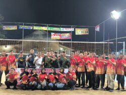 Kapolsek Belitang III Hadiri Langsung dan Amankan Pembukaan Turnamen Bola Voli Ganti Warno Cup 2026