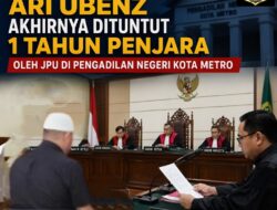 Bos DC Ari Ubenz Resmi Dituntut 1 Tahun Penjara oleh JPU di PN Kota Metro