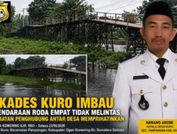 Jembatan Kuro di Ujung Tanduk, Kades Nanang Aromi Imbau Mobil Tidak Melintas