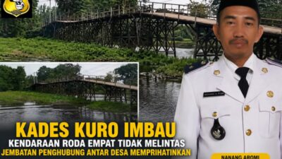 Jembatan Kuro di Ujung Tanduk, Kades Nanang Aromi Imbau Mobil Tidak Melintas