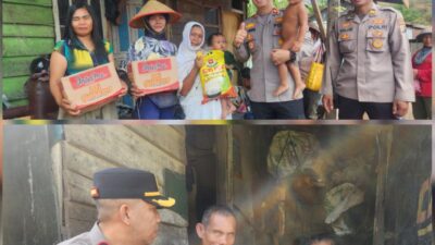Sambut Hari Bhayangkara ke-80, Polsek Sukarami dan Bhayangkari Salurkan 50 Paket Sembako kepada Warga Kampung Pemulung