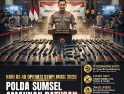 Operasi Senpi Musi 2026: Polda Sumsel Amankan Ratusan Senjata Api Ilegal, Puluhan Kasus Berhasil Diungkap