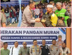 Hari Bhayangkara ke-80, Polda Sumsel Salurkan 18,5 Ton Beras SPHP untuk Perkuat Ketahanan Pangan Masyarakat