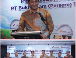 PTBA dan Pertamina NRE Sepakati Pengembangan PLTS di Area Operasional Tambang