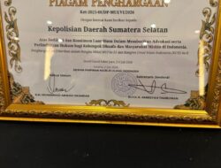 Komitmen Polri Presisi Berbuah Prestasi, Polda Sumsel Raih Peringkat III Penegak Hukum Sahabat Dhuafa