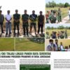Kasdim 0402/OKI Tinjau Lokasi Panen Raya Serentak Presiden Prabowo di Desa Jukdadak