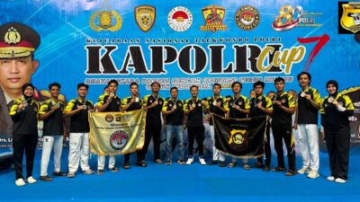 Pembinaan Personel Berbuah Prestasi, Polda Sumsel Tampil Gemilang pada Kejuaraan Nasional Taekwondo Kapolri Cup 7