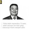 Tan Kian Diperiksa Polda Metro Jaya, Status Masih Saksi dalam Kasus Dugaan Korupsi