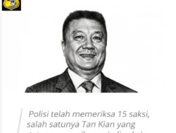 Tan Kian Diperiksa Polda Metro Jaya, Status Masih Saksi dalam Kasus Dugaan Korupsi